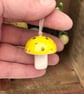 Ceramic tiny toadstool yellow - Image 4
