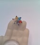 Adjustable Cocktail Ring With Mixed Colour Crystal Flower, Gift for Her, Ring - Image 7