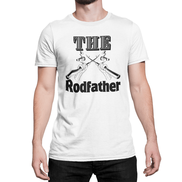 The ROD FATHER- Funny Fishing-  Fisherman  T Shirt