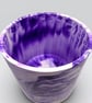  Extra Large Purple Marbled Plant Pot - Violet and Lilac Unique Planter - Image 3