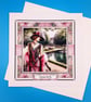 Art Deco Birthday Card, Handmade  - Image 4