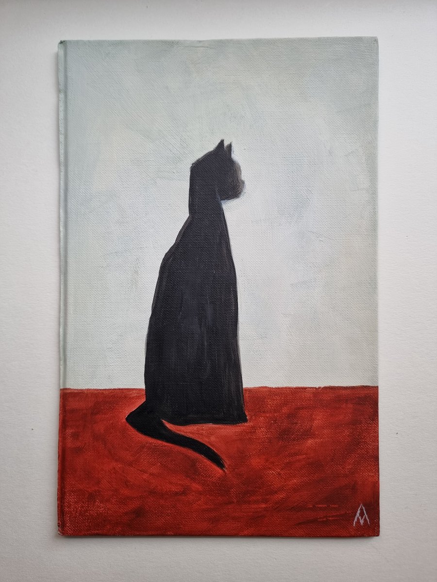 Black Cat Original Painting
