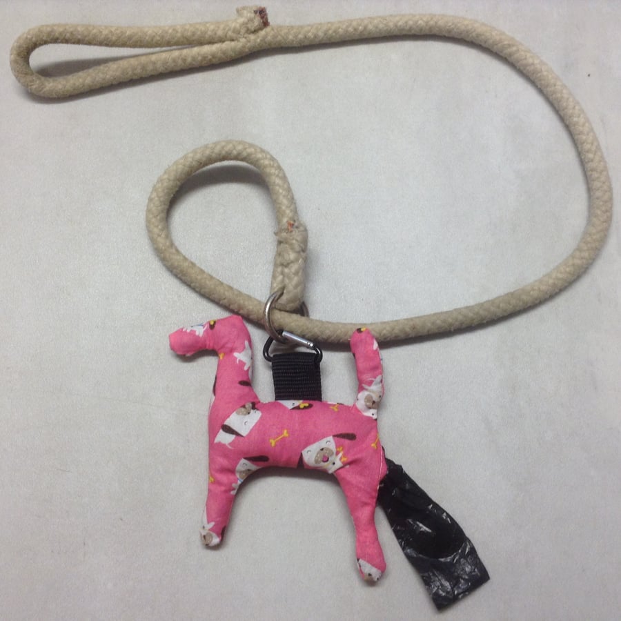 Dog poo bag keyring. Folksy