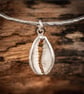 Sterling Silver Bangle With A Cowrie Shell Charm - Image 3