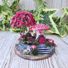 Enchanted Toadstool -Cherry Blossom - Fairy House