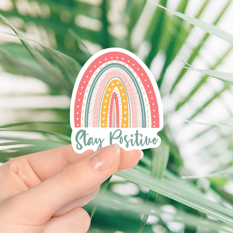 Stay Positive Sticker - Self Care Sticker