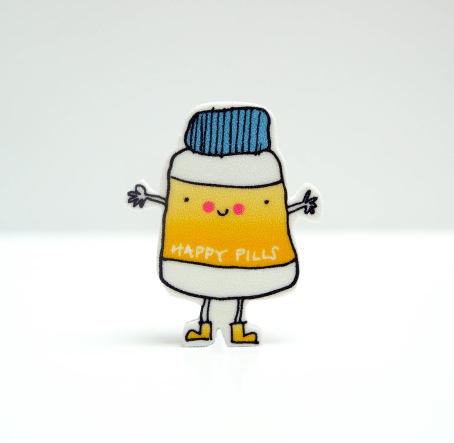 Happy Pills Brooch 