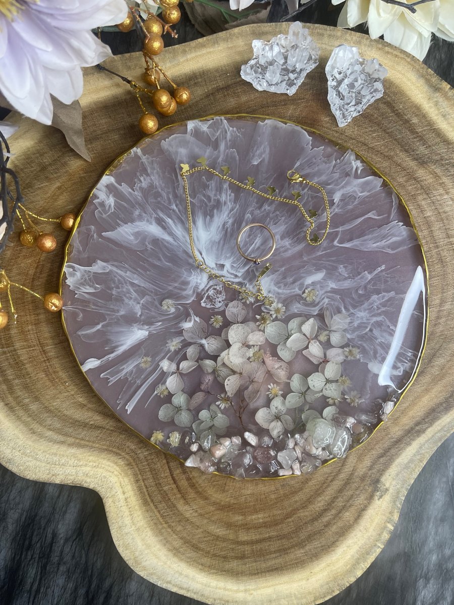 Elegant Resin Floral Coaster 