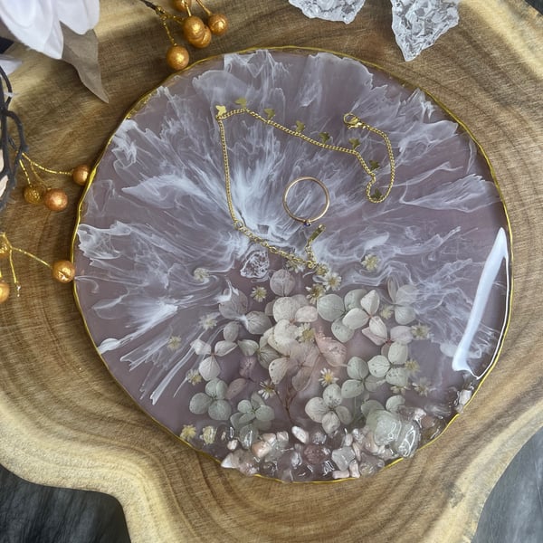 Elegant Resin Floral Coaster 