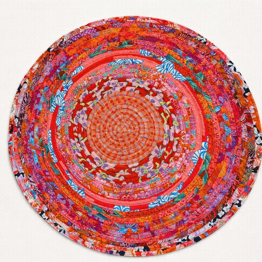 Heat Bloom - jelly roll rug