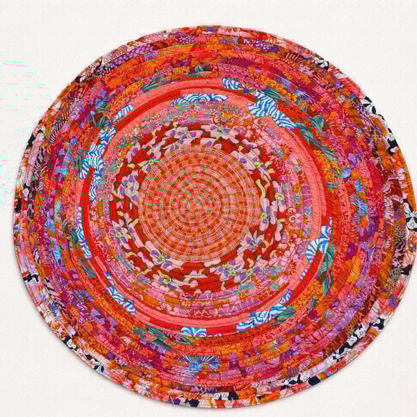 Heat Bloom - jelly roll rug