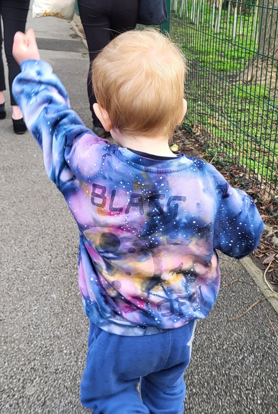 Unique Space Jumper. All childrens sizes available.