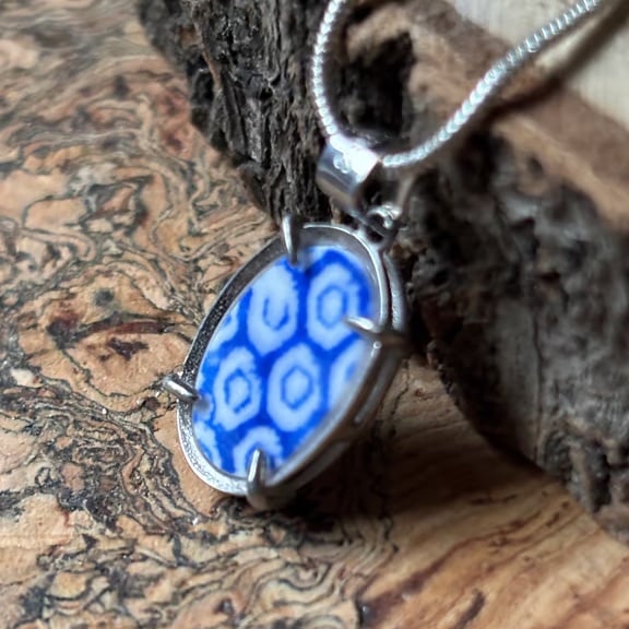 Handmade Pendant Necklace, Unique Eco Friendly Gifts, Sterling Silver.