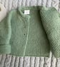 Hand knitted ‘Lilly’ Baby Girl’s Cardigan (3-6 months) - Image 3