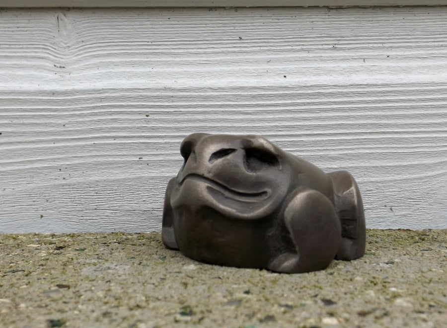 Bronze Toad Ornament - Cold Cast Resin Figure