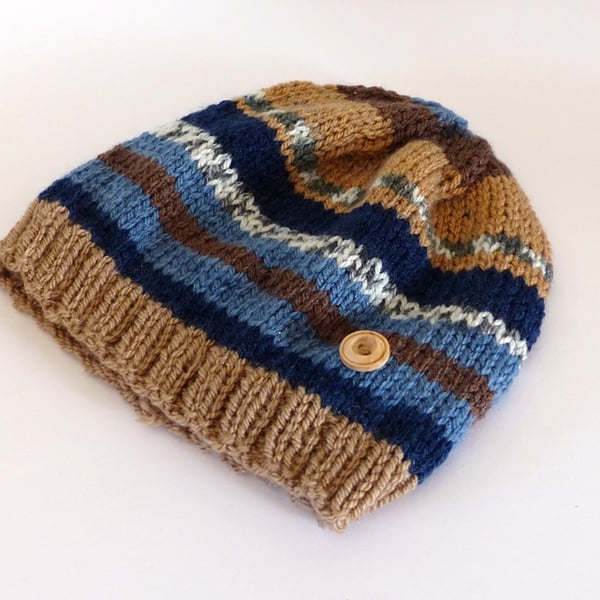 Seconds Sunday - Hand Knitted Beanie Hat