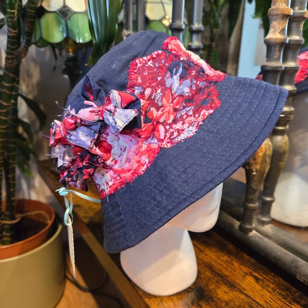 Summer upcycled bucket hat