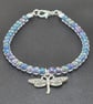 Blue dragonfly charm bracelet - Image 5