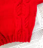 Girl's Knitted Chunky Cabled Short Sleeved Jumper, Gift Ideas for Children - Image 5