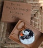 'Puffin lucky' worry stone keyring 