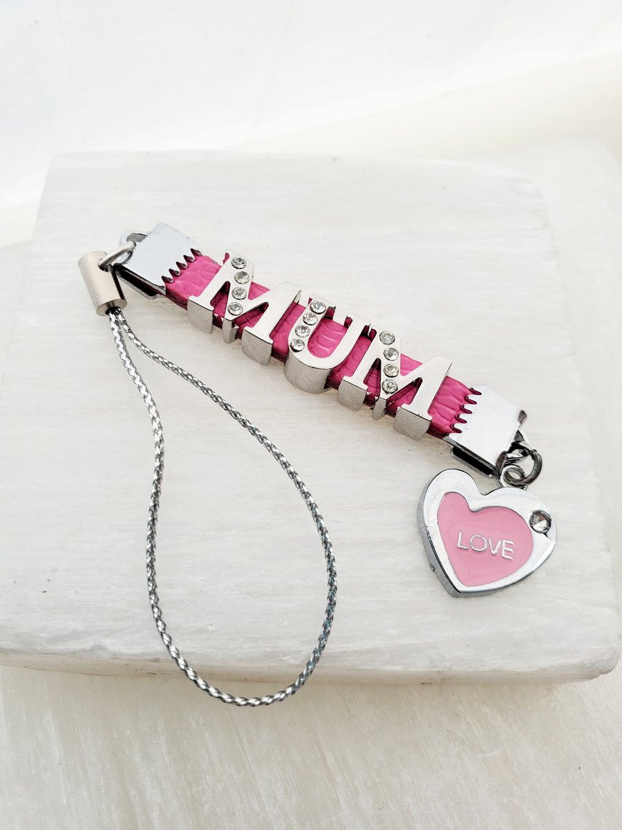 Mum phone charm bag charm 