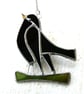 Blackbird Suncatcher Stained Glass British Bird Handmade  - Image 3