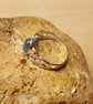 Celtic knot Kyanite ring. blue gemstone ring. UK SIZE N - Image 3