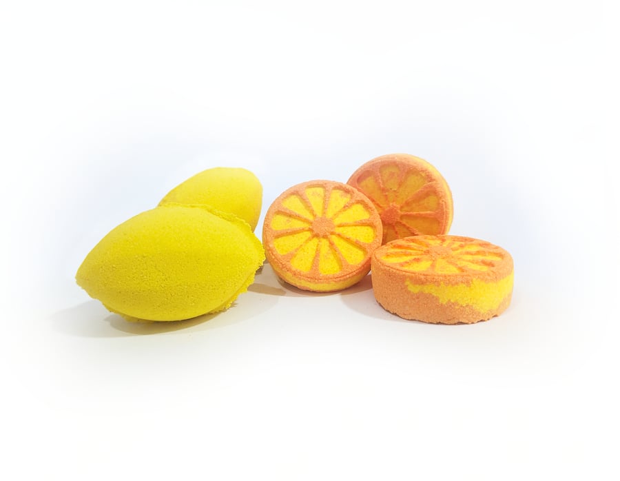 When Life Gives You Lemons - Colourful Foaming Bath Bombs
