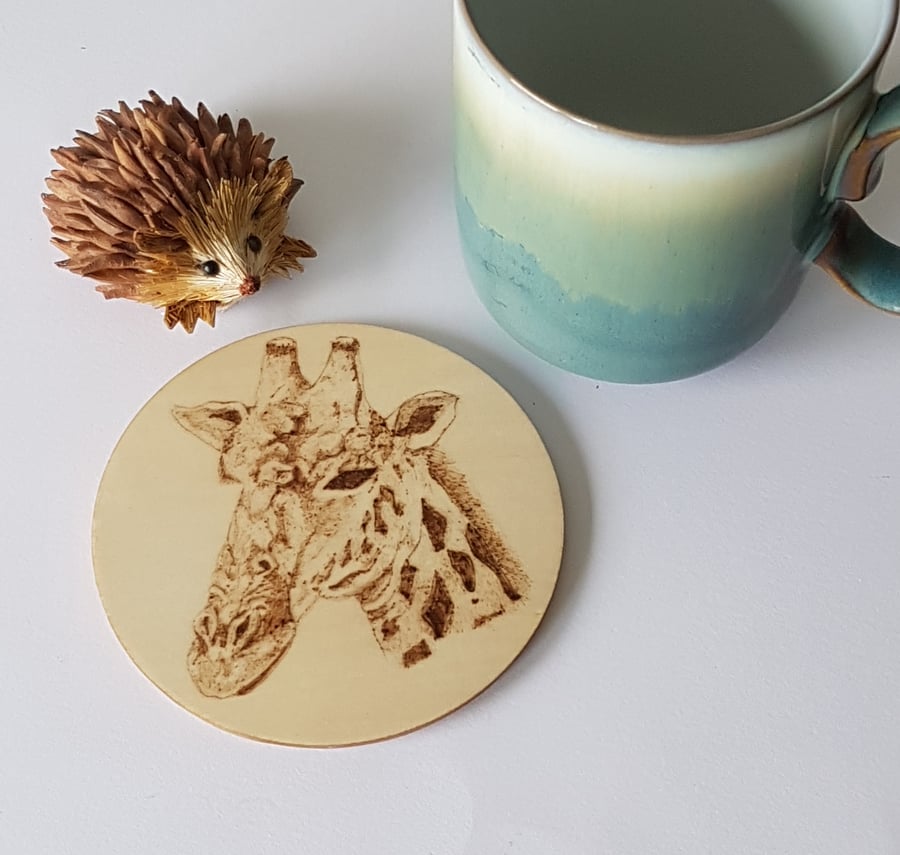 Seconds Sunday wooden coaster giraffe, 
