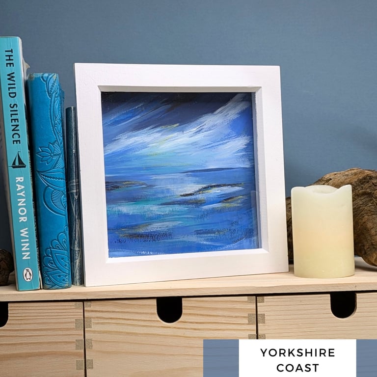 Original Seascapes Small framed coastal painting