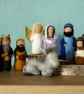 Needle Felted 9 piece Nativity Collection