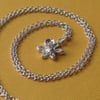 Silver Daffodil Necklace