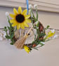 Litha, Summer Solstice Mini Wreath with Carmelian, Citrine and a scented Cinnamo