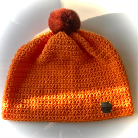 Handmade Crochet Beanie (with detachable pom pom)