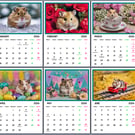 Hamsters 2026 A4 Calendar Wall Hanging 
