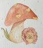 Watercolour Hedgehog Illustration - Calm  - Image 3