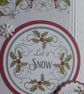 Holly Christmas Card - Let it Snow - Image 4