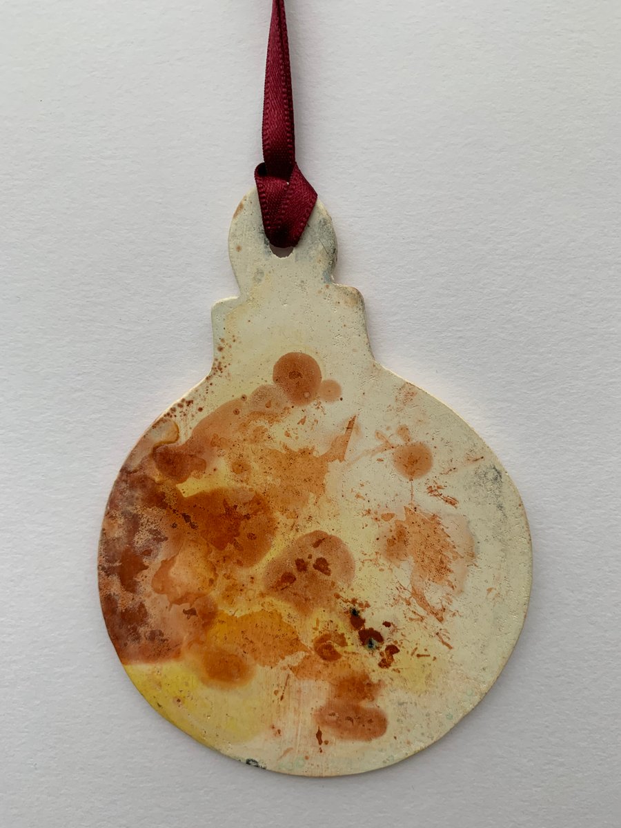 Ceramic Xmas Hanging Decoration Bauble