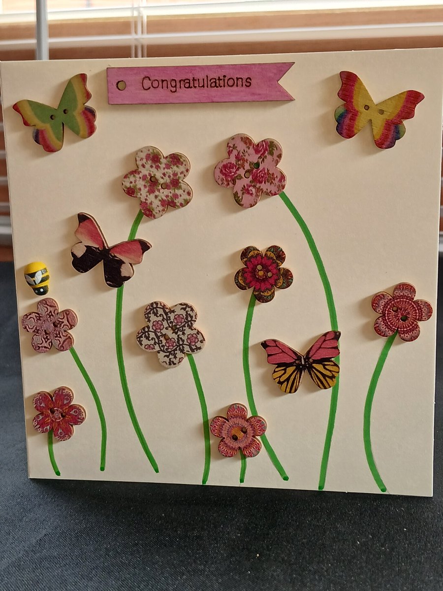 Handmade congratulations card 