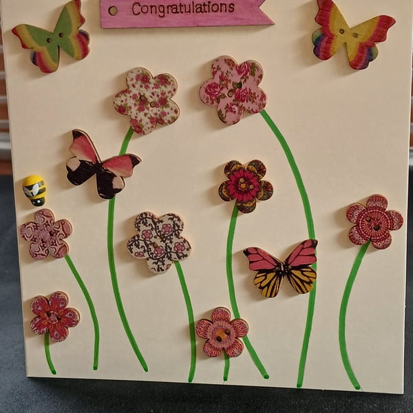 Handmade congratulations card 