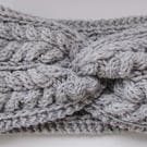 Twisted cable headband 