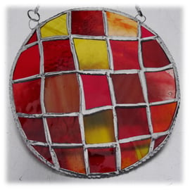 Sun Spot Stained Glass Handmade Patchwork Ring