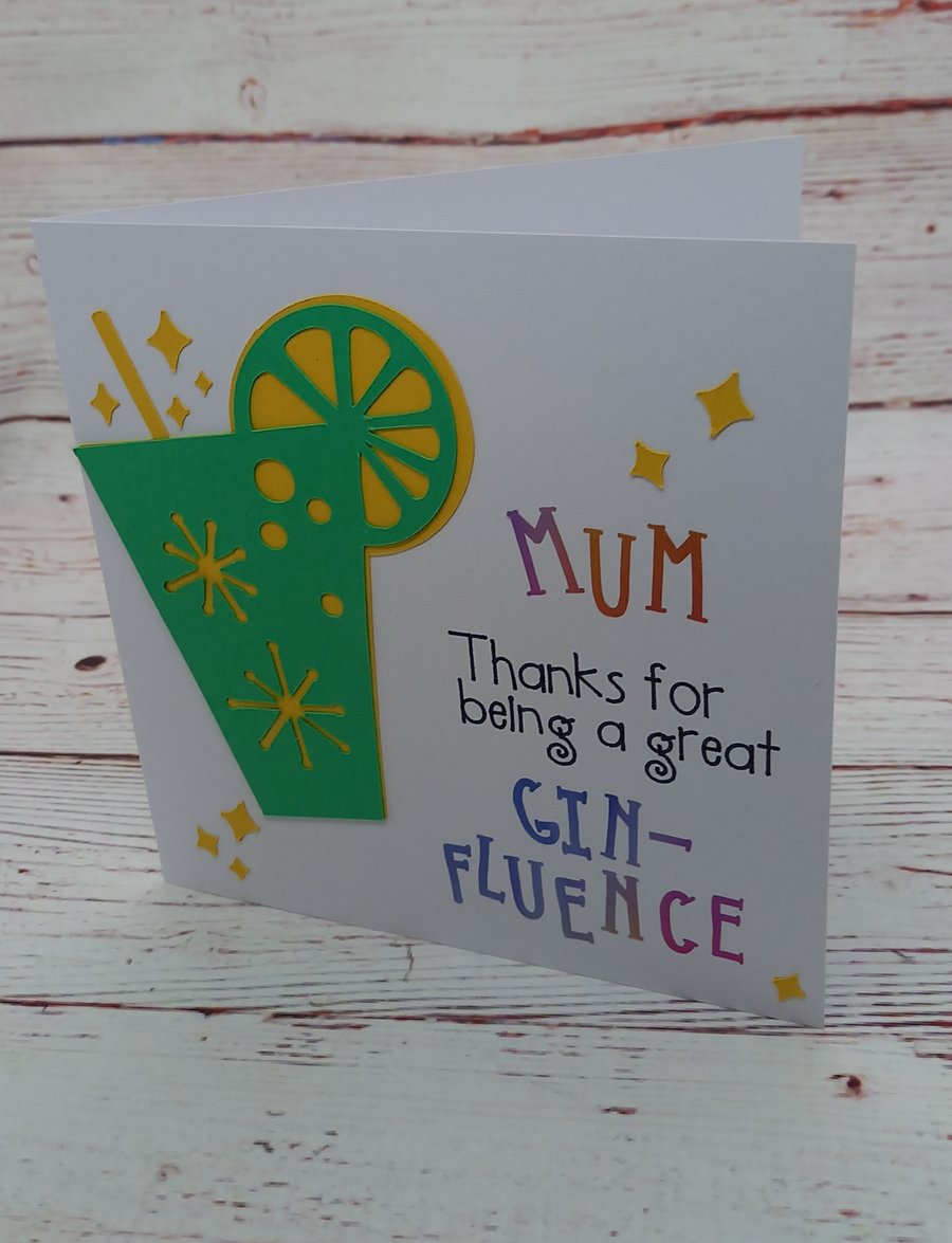Mother's Day, Gin Lover, Great Influence Card