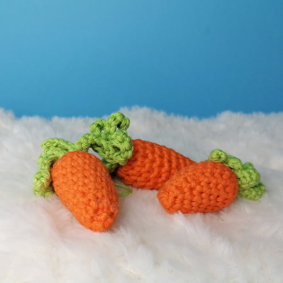 Carrot Crochet Easter Ornament