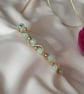 Handmade Wire Wrapped Zigzag Beaded Bangle Statement Bracelet  - Image 1