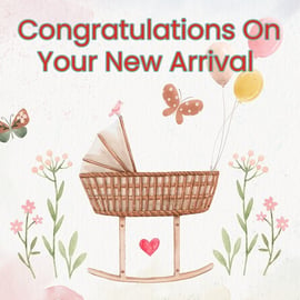 Congratulations On Your New Arrival Card A5