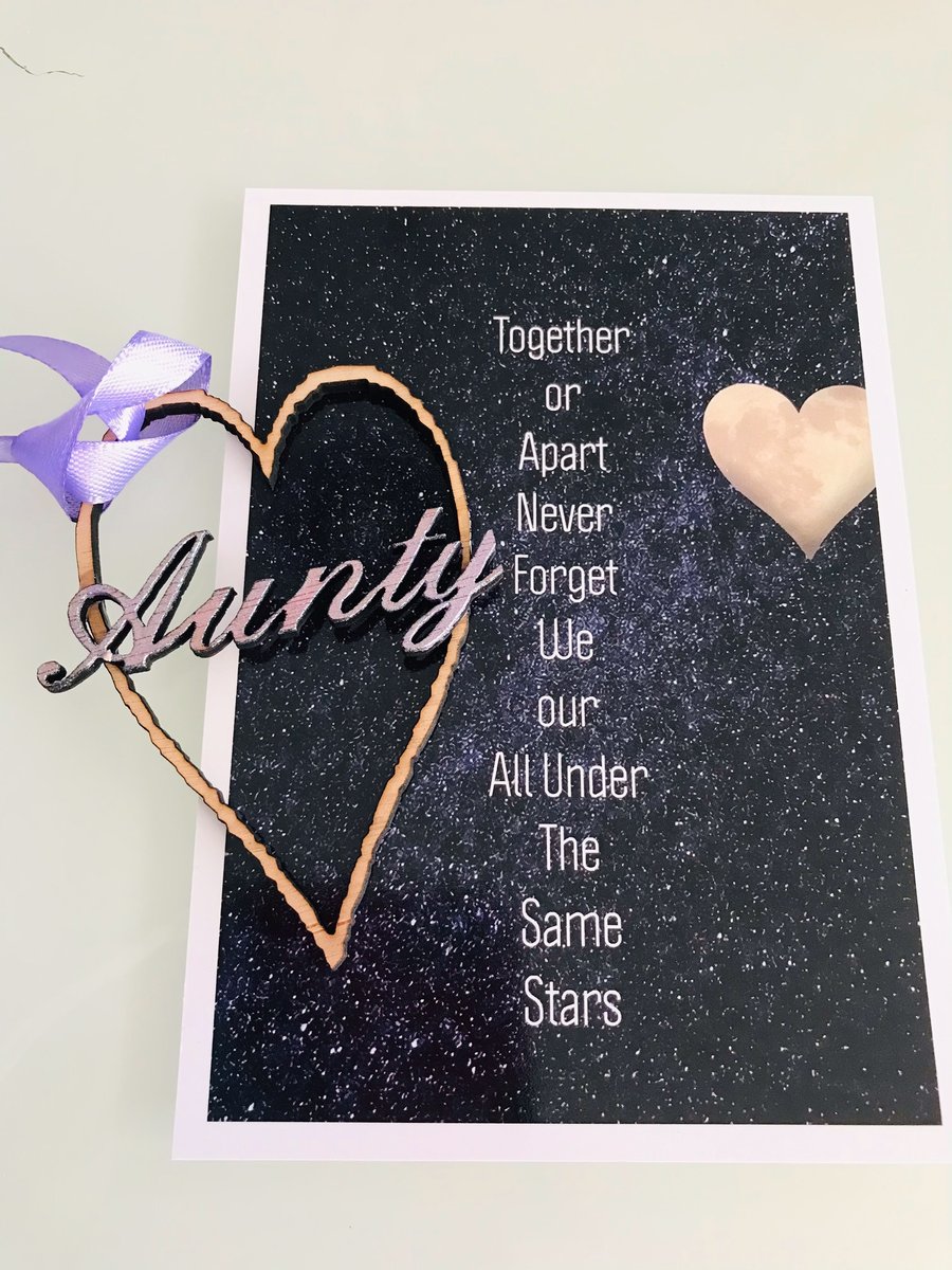 Aunty Heart and Quote Card