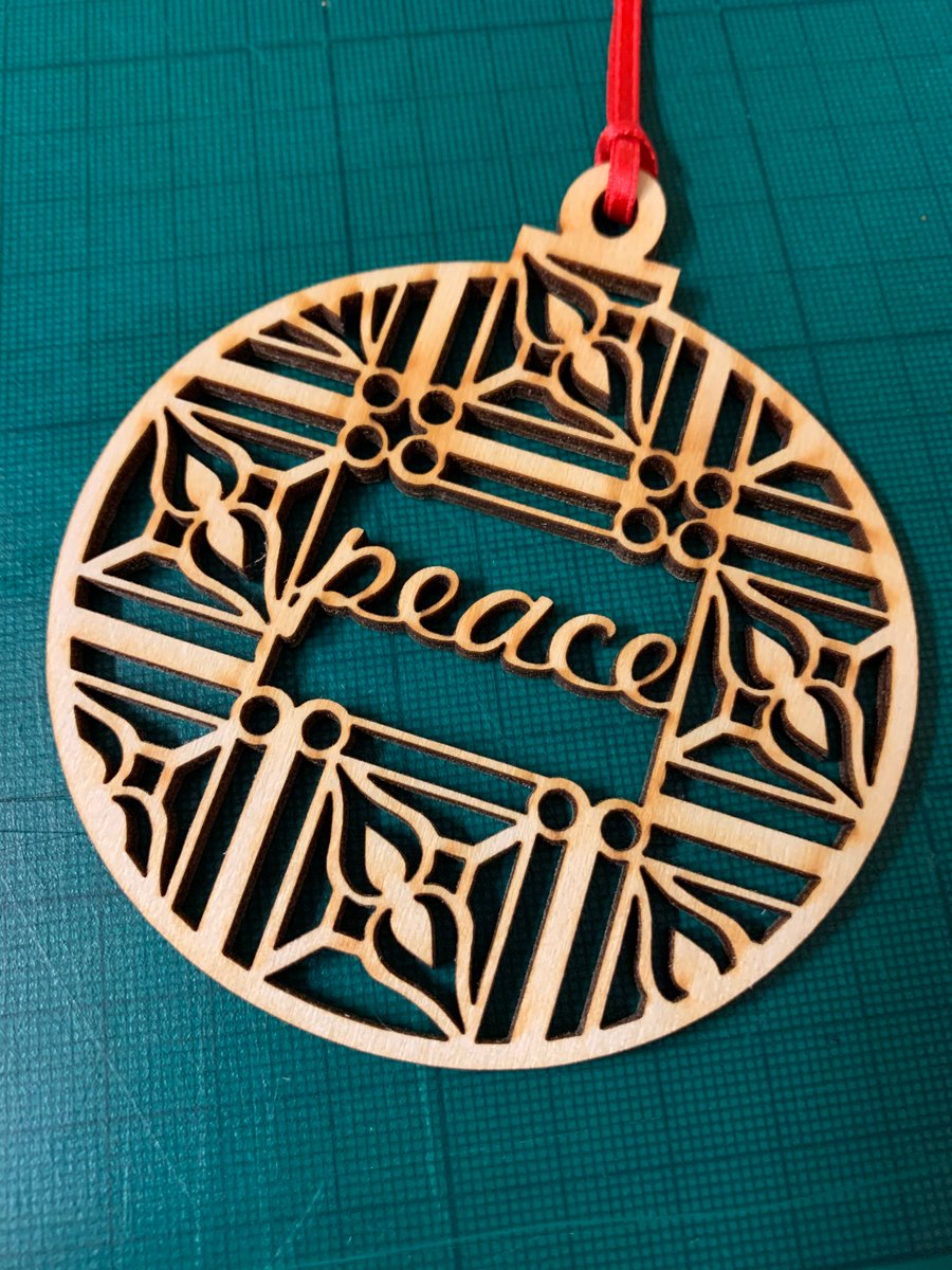'Peace' bauble (small)