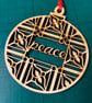 'Peace' bauble (small) - Image 2