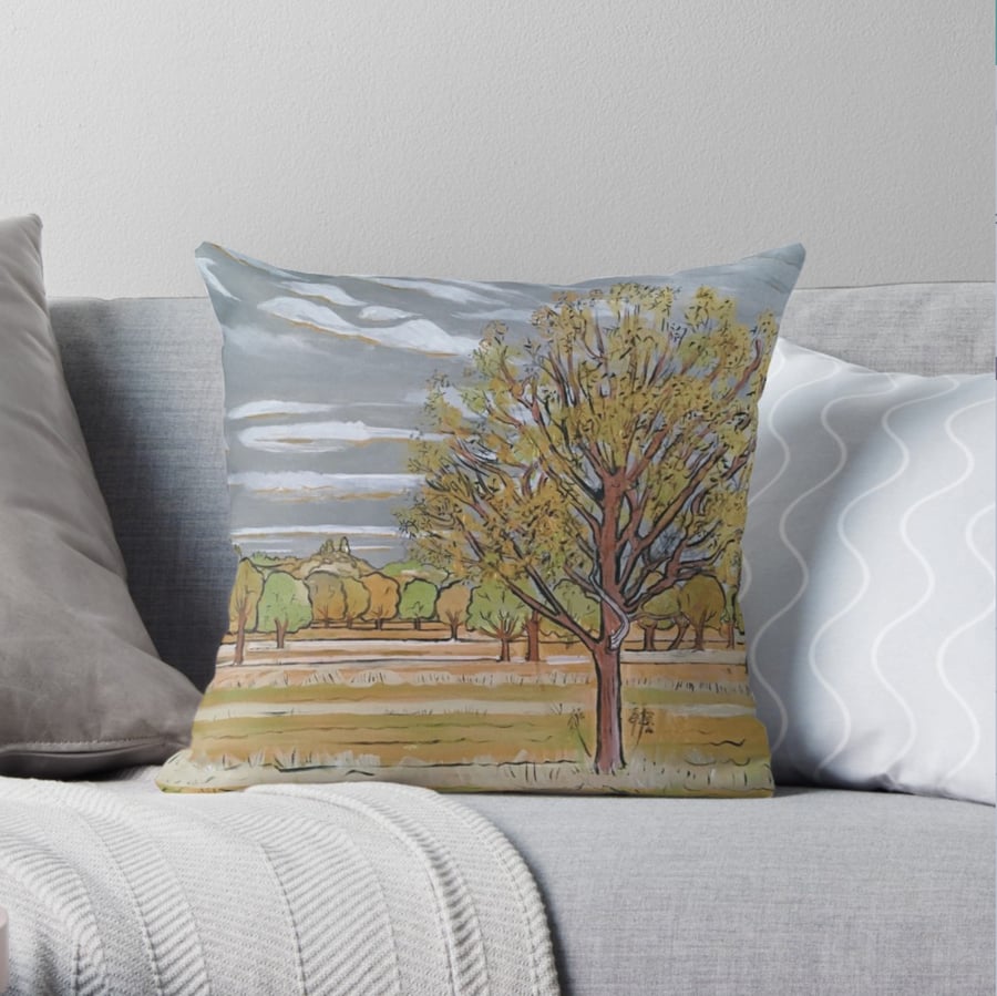 Beautiful Cushion Featuring The Original Art Of Sally Anne Wake Jones